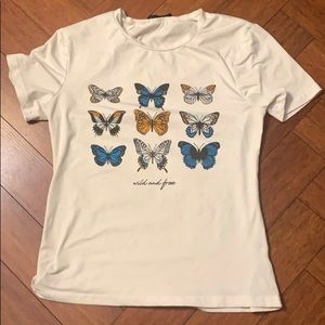SHEIN Butterfly shirt